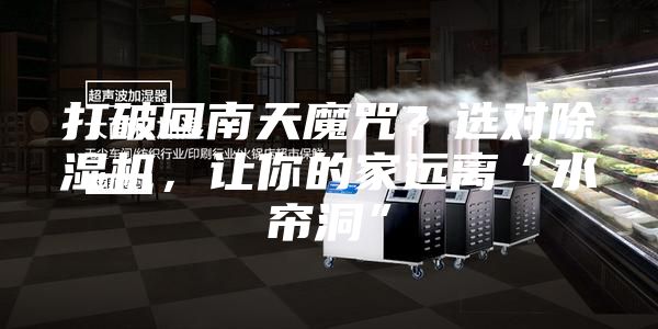 打破回南天魔咒？選對(duì)除濕機(jī)，讓你的家遠(yuǎn)離“水簾洞”