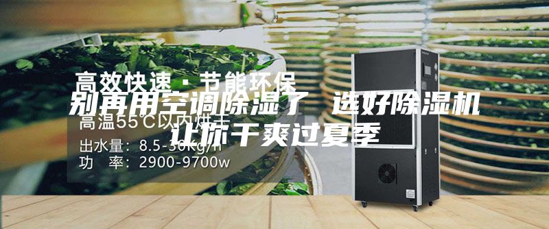 別再用空調(diào)除濕了 選好除濕機(jī)讓你干爽過夏季
