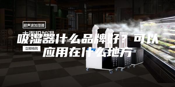 吸濕器什么品牌好？可以應用在什么地方