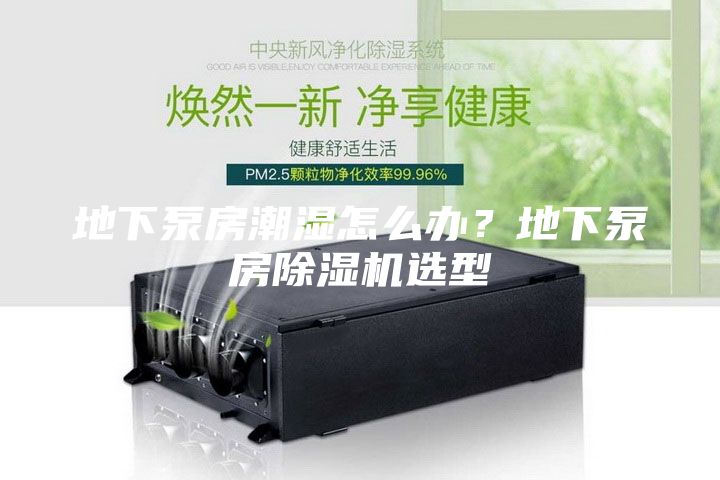 地下泵房潮濕怎么辦？地下泵房除濕機選型